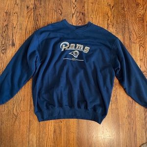 NFL vintage navy blue Rams sweatshirt